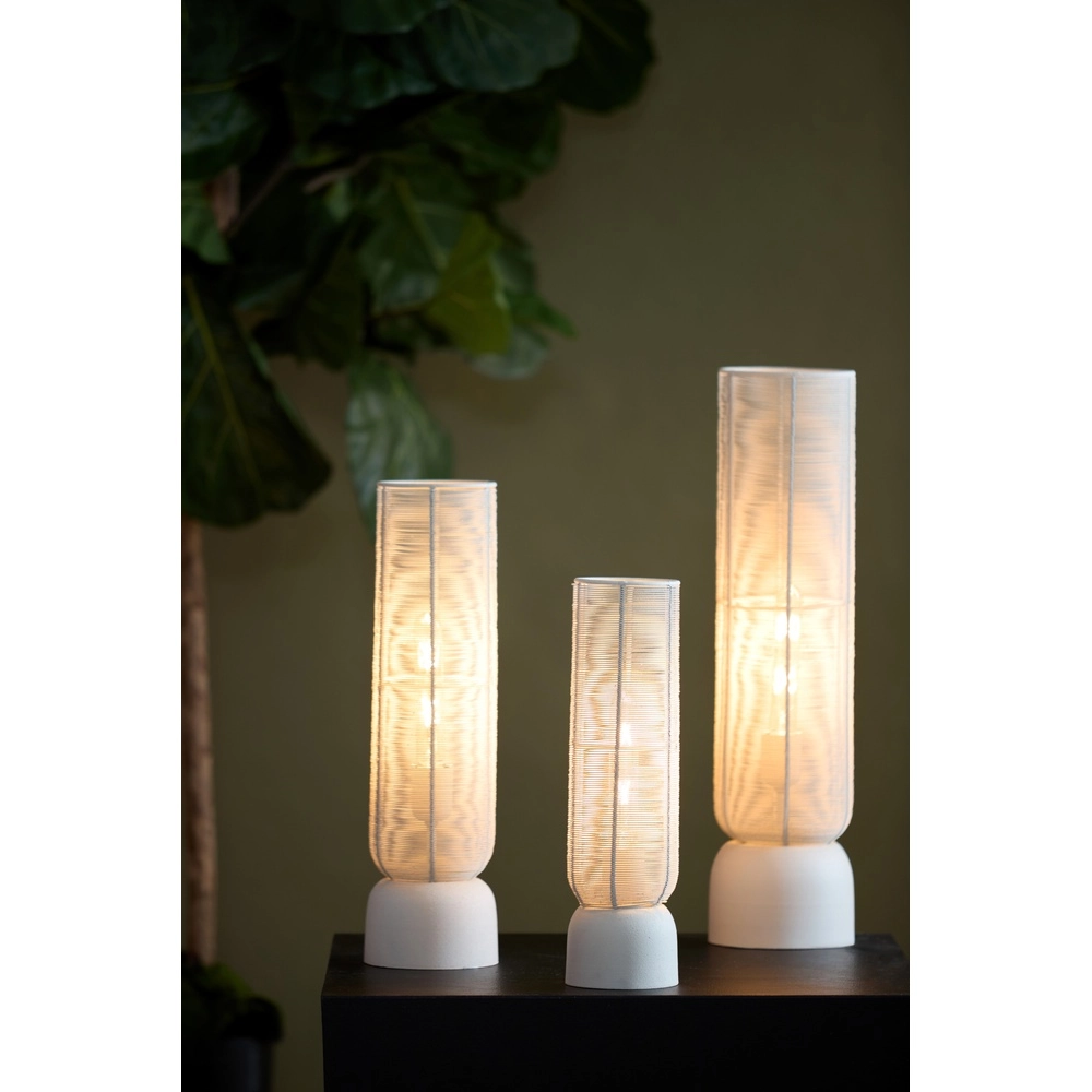 Lampe de table Lezuza Ø 11 cm de blanc Light & Living 8717807744854