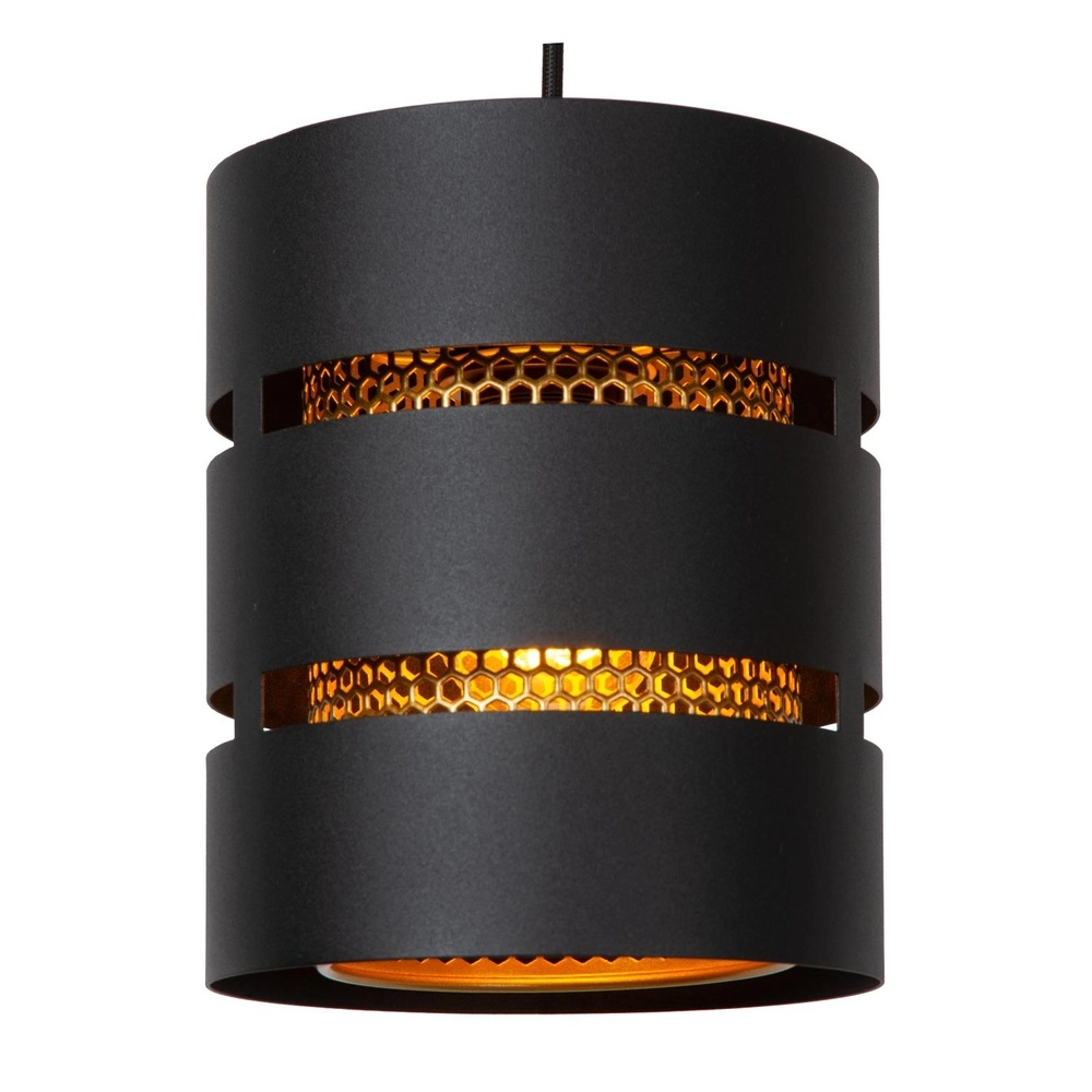 Lampe suspendue Rosas Ø 43cm noir avec or Lucide 5411212211835