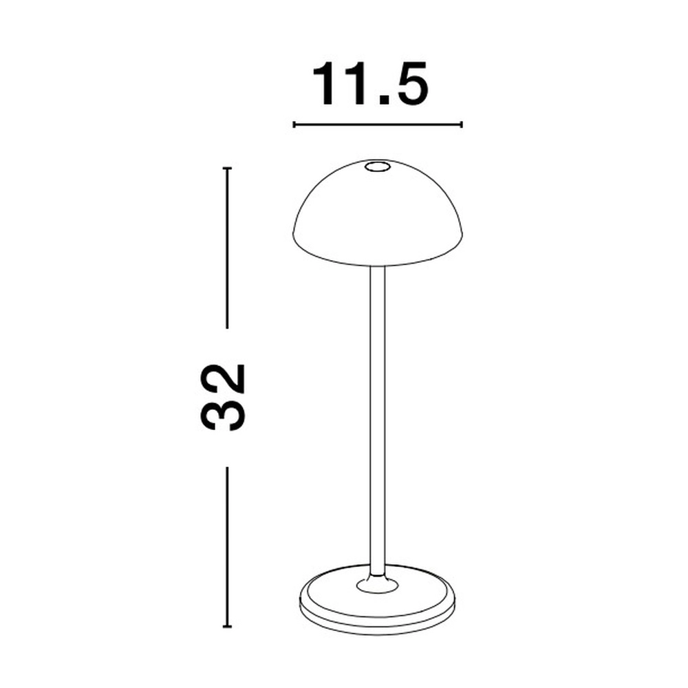 Lampe de table noire Rose noir Lyora 5212017439628