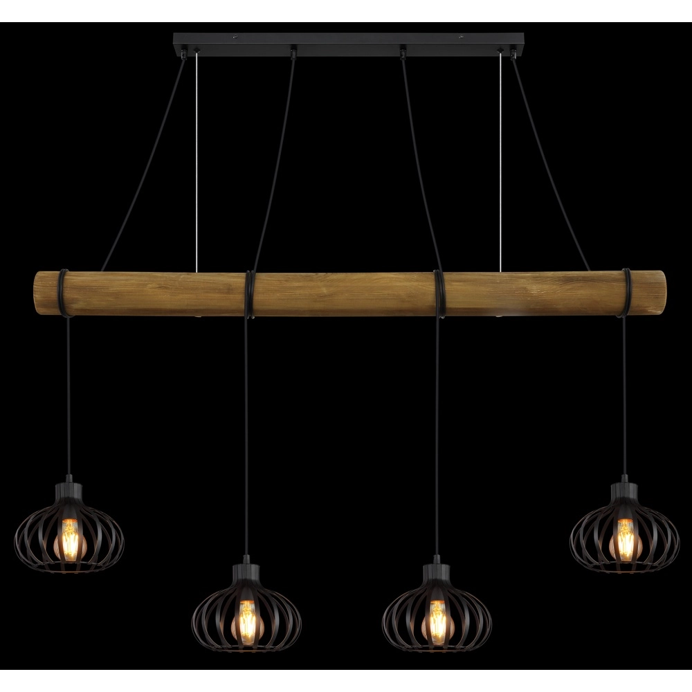 Lampe suspendue à 4 lumières Caldwell Table à manger Globo 9007371580590