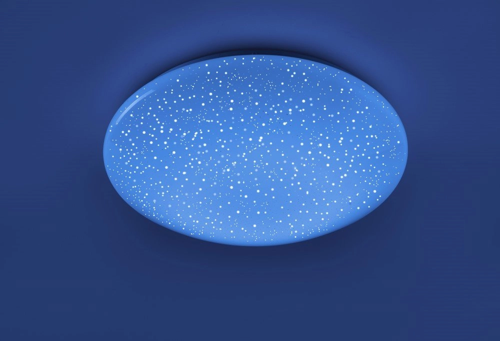 Plafonnier orientable Skyler RGB 38cm avec effet étoile Just Light 4043689928896