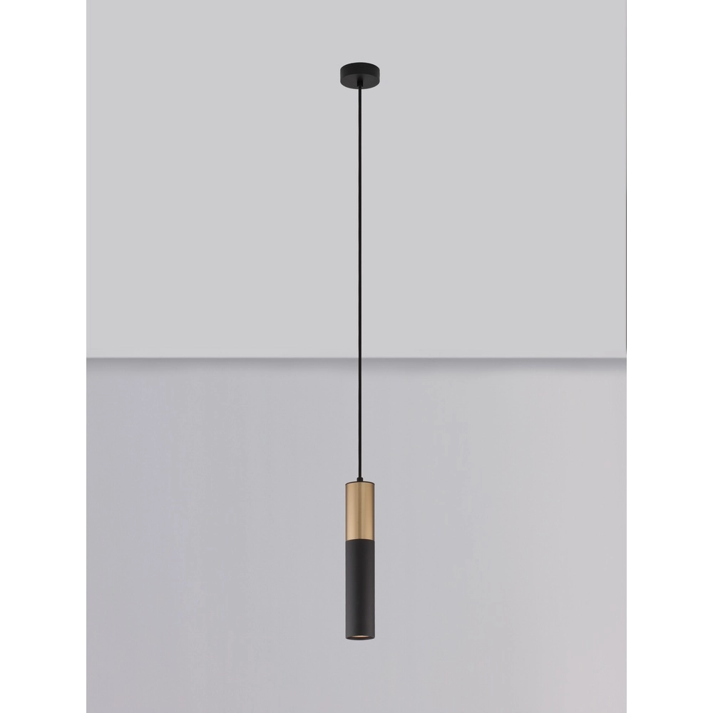 Suspension Pongo M simple 30cm or avec noir Lyora 5212017430342