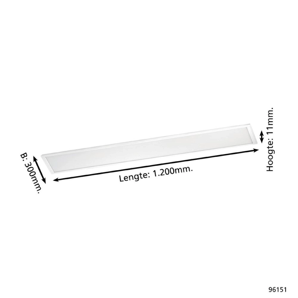 LED plafonnier Salobrena 1 120 cm blanc Eglo 9002759961510
