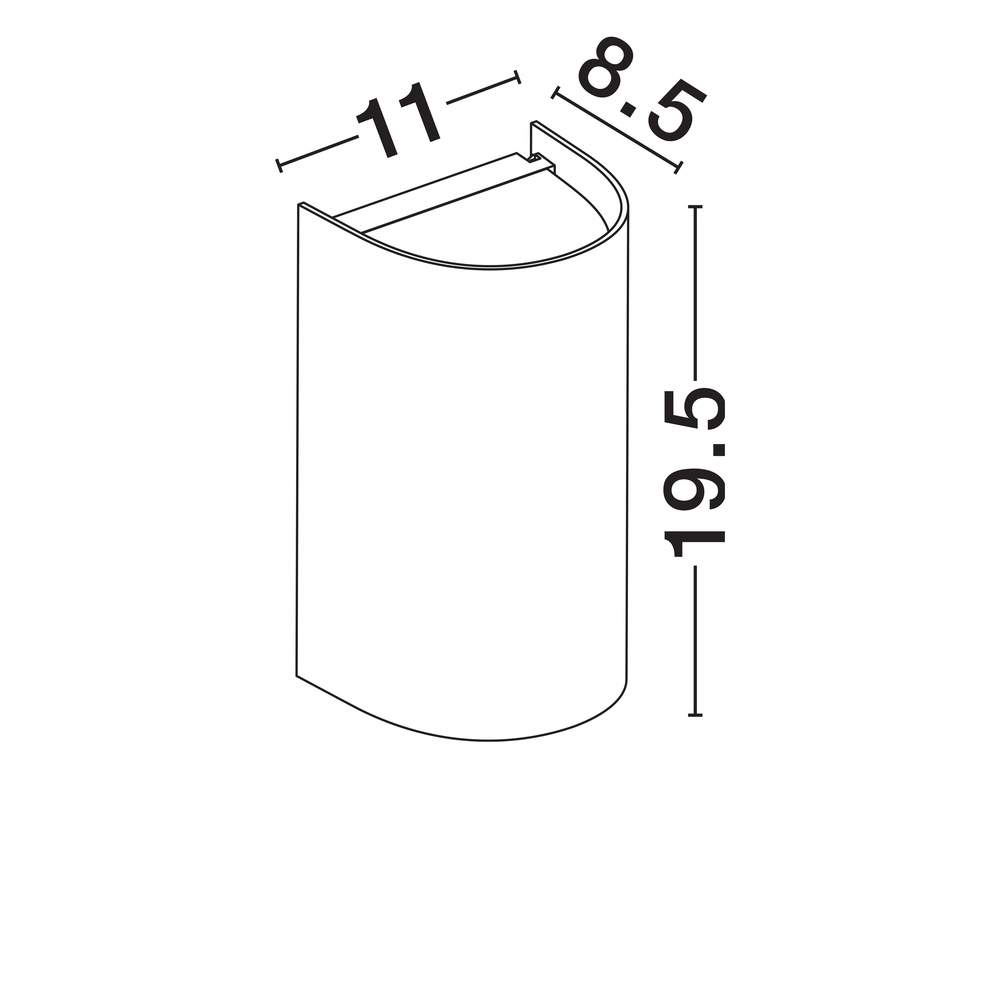 Briquet de haut en bas York noir Lyora 5212017453761