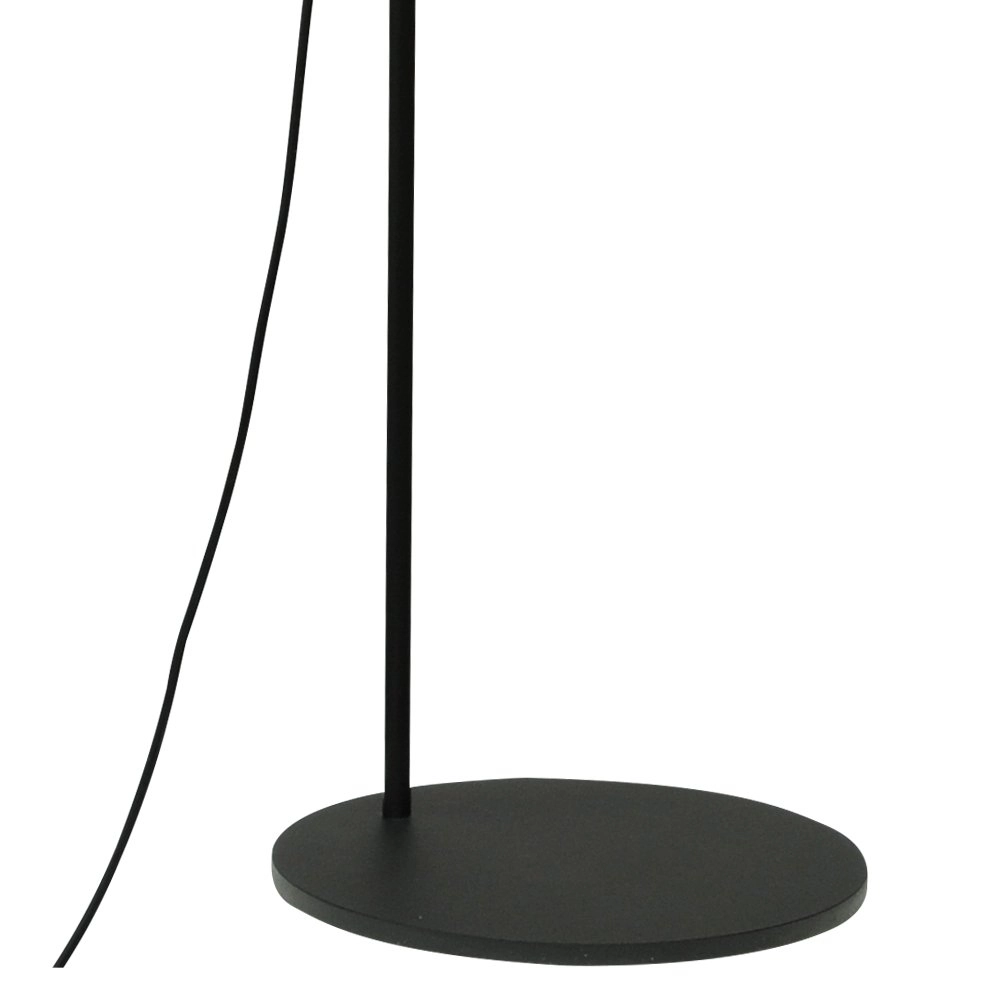 Lampadaire noir Bounty réglable avec verre rond Masterlight 8718121246802