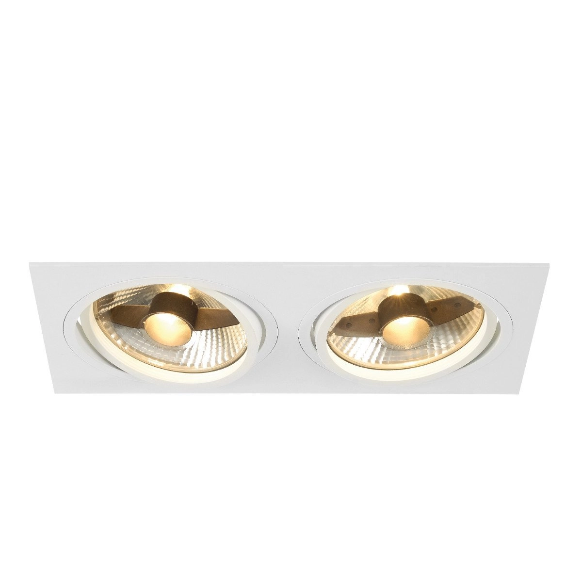 Spot encastrable New Tria ES111 2 lumières blanc avec ressorts de serrage