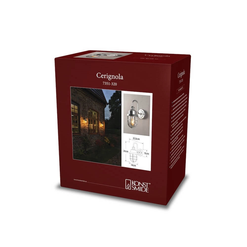 Lampe d'extérieur en zinc Cerignola KonstSmide 7318307351323