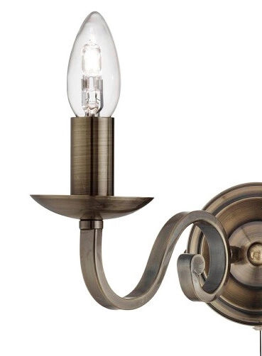 Applique classique Richmond Brun bronze à 2 lumières Searchlight 5053423056425