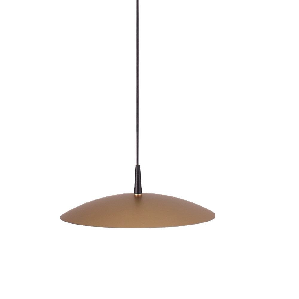 Lampe pendante à 3 lampes Scala 130cm noir avec or Ø 25cm Masterlight 8718121296500