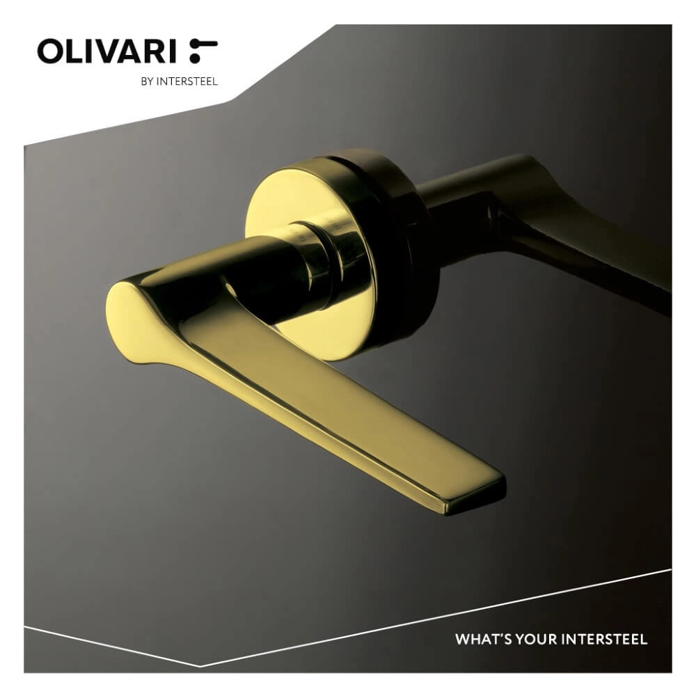 Poignée de porte design Lama L laiton Olivari 8714186477823