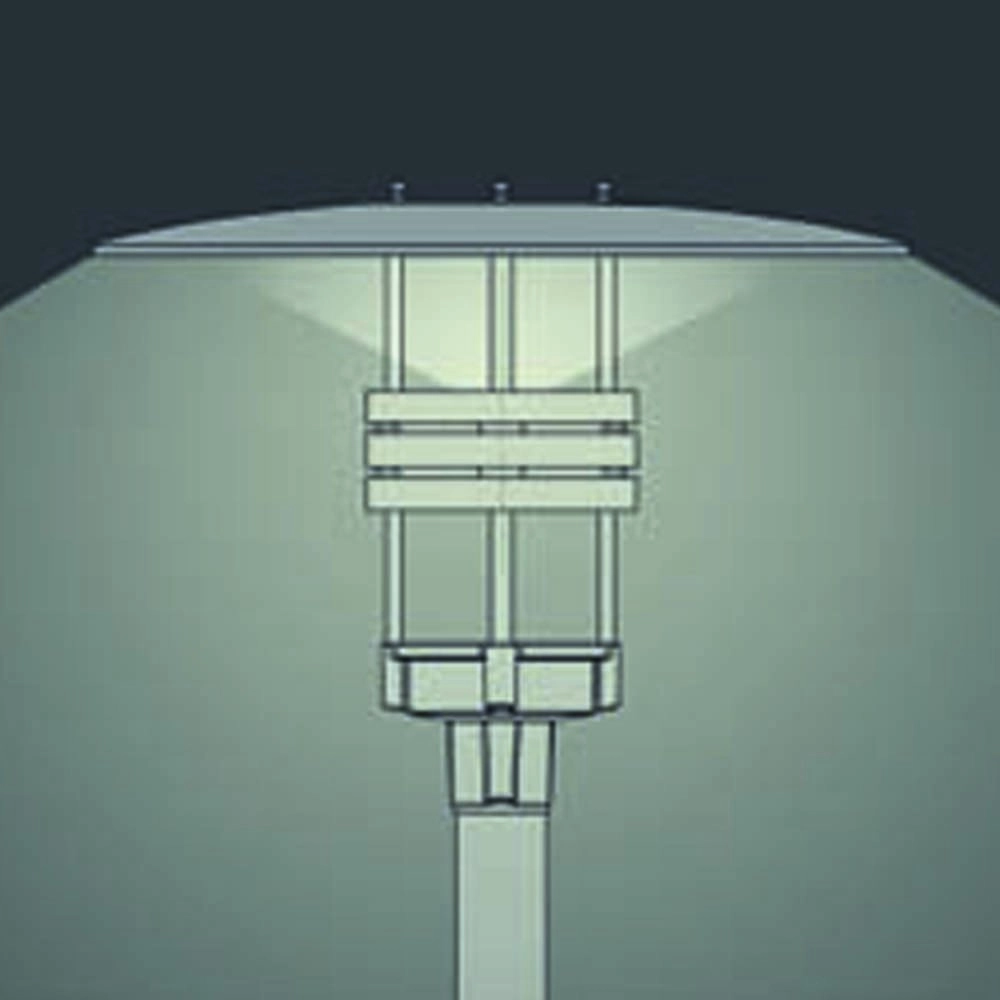 Lampe d'extérieur City Highlight pour mât de lampe de jardin Franssen 7042895774287