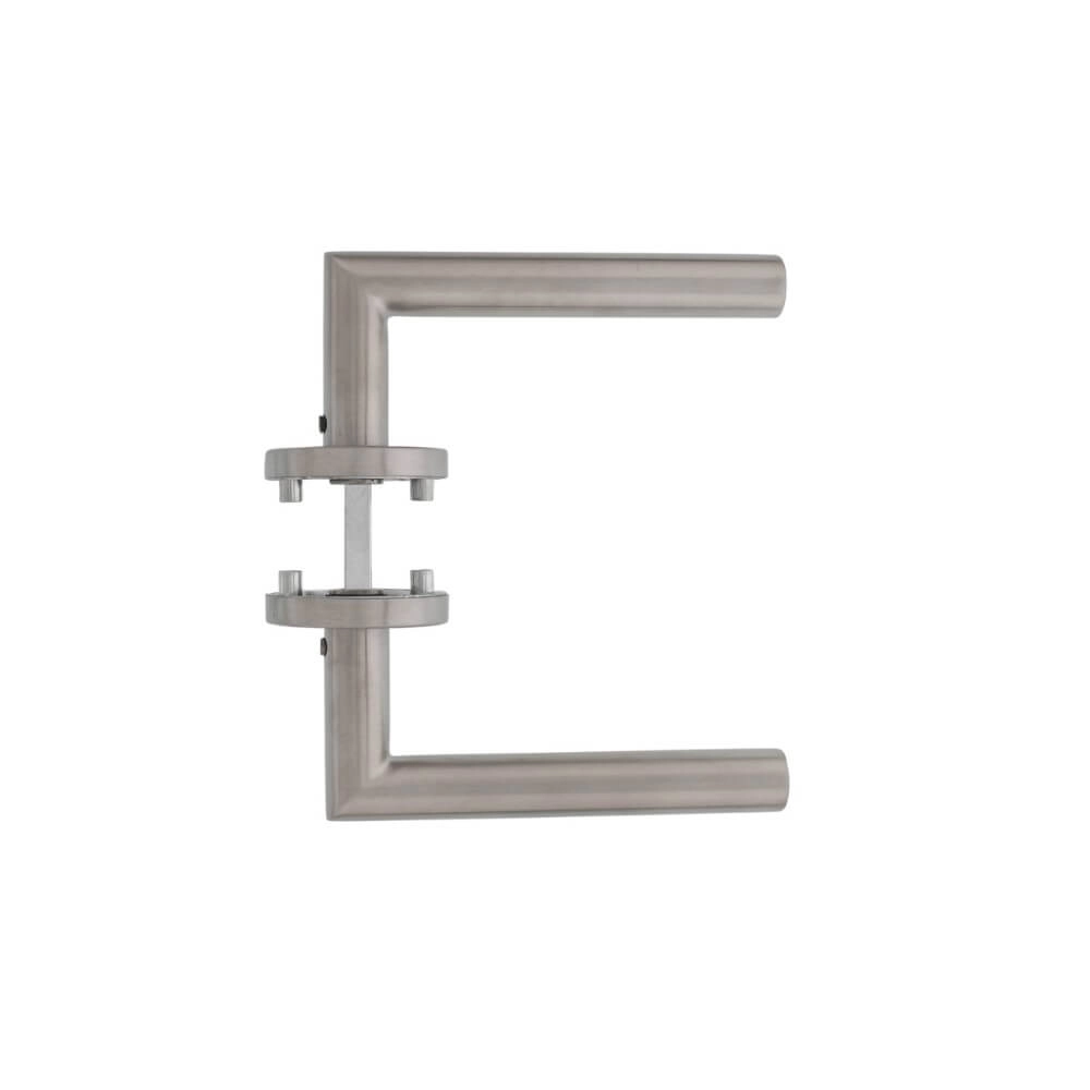 Poignée Hoek 90 Rosace avec arête en acier inoxydable Intersteel 8714186129678