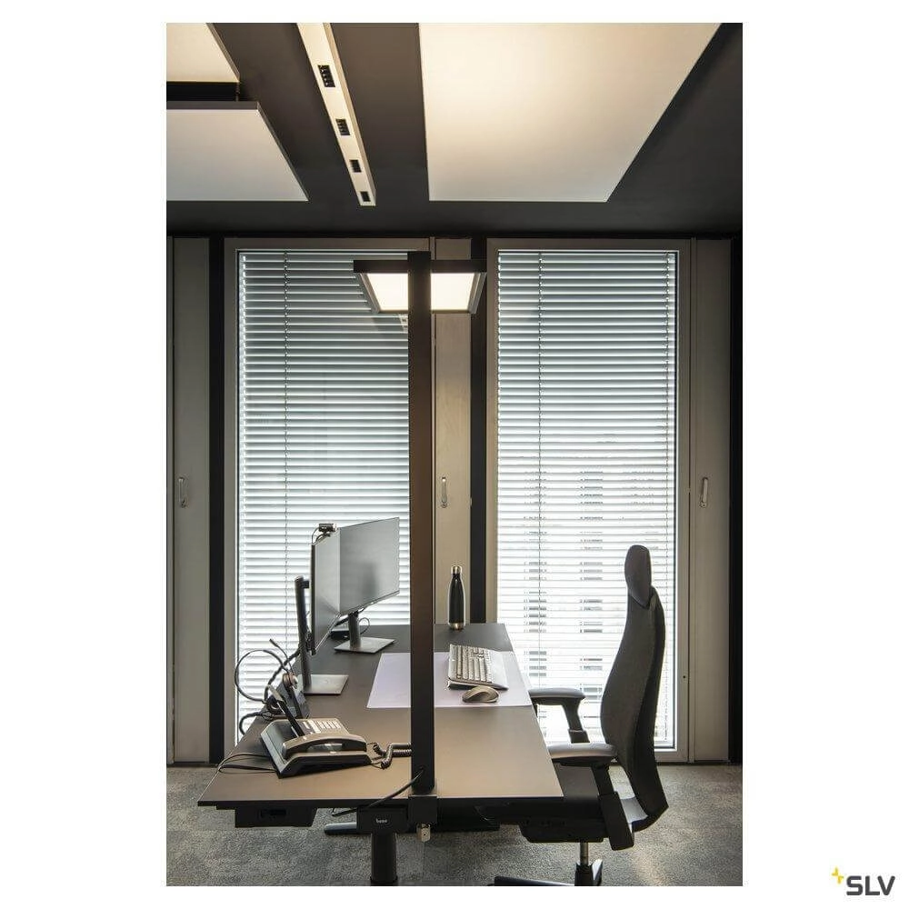 Lampe de bureau LED Worklight 120 cm noir SLV 4024163254618