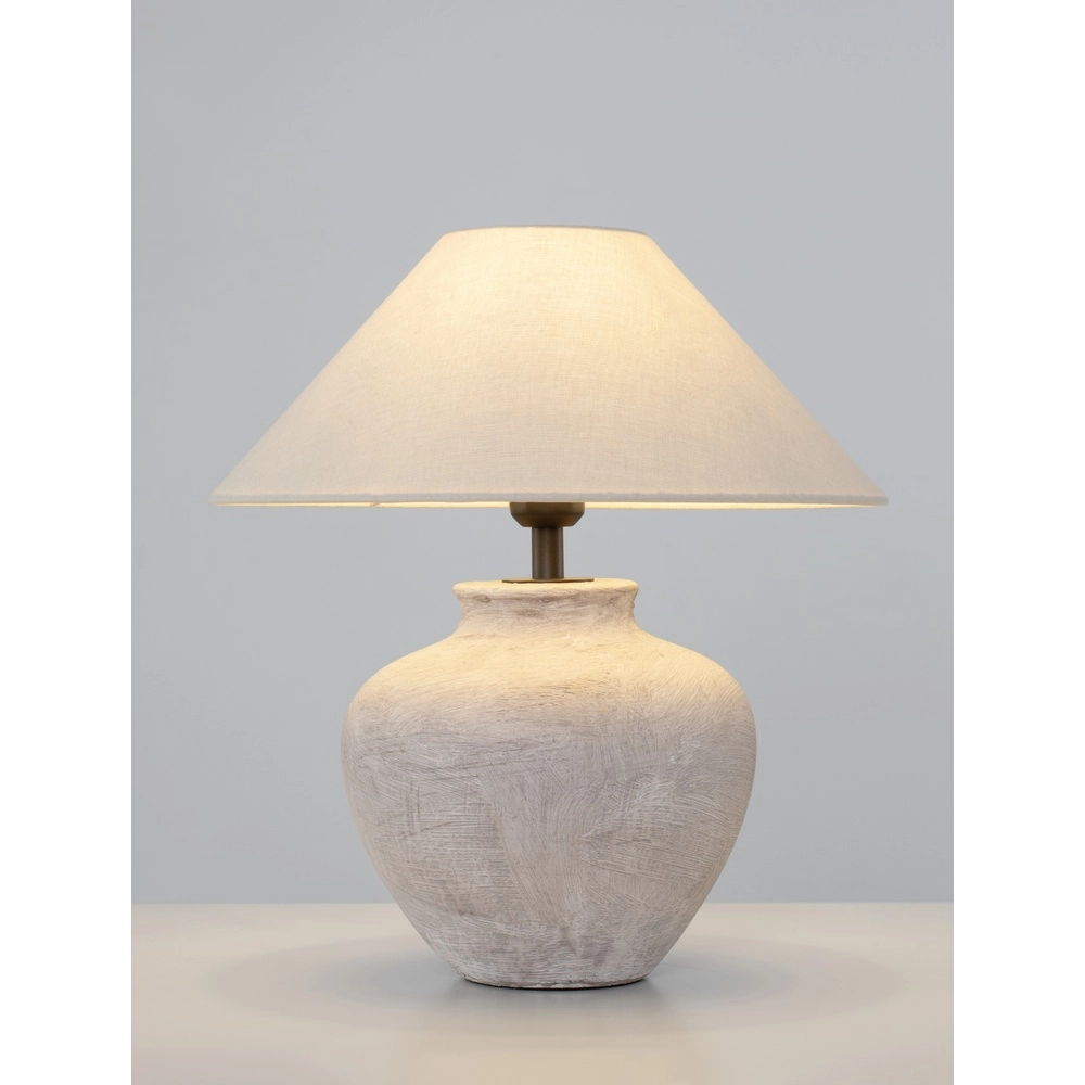 Lampe de table Lupe Céramique beige