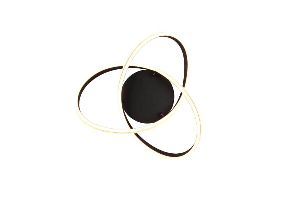 Plafonnier Nuria 59cm noir Trio 4017807505184