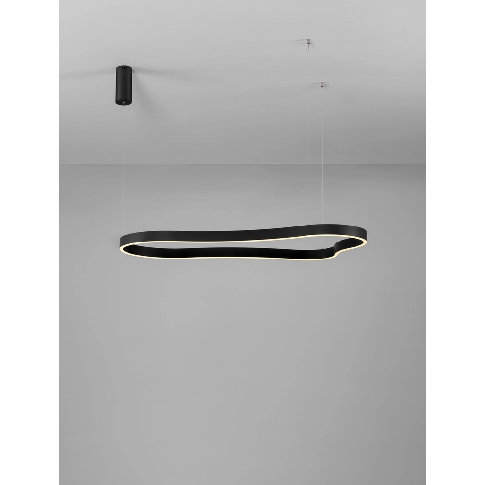 Suspension de forme naturelle Dussa noir 120cm Lyora 5212017463074
