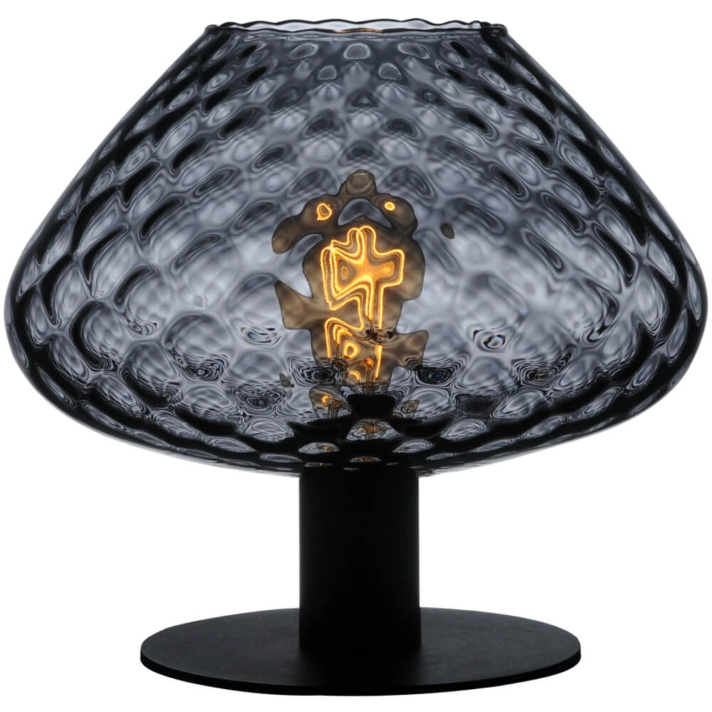 Lampe de table Porto avec verre fumé Blossom