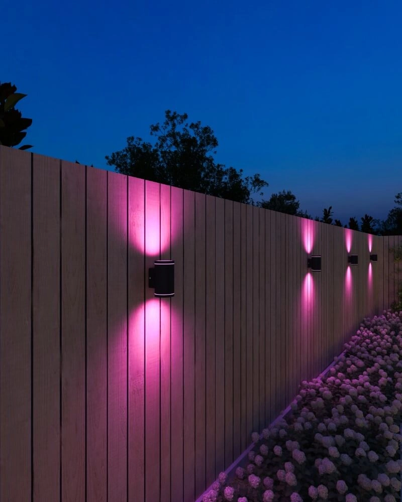 Lampe d'extérieur intelligente Link 2L haut vers le bas - noir Circle 8712879149569