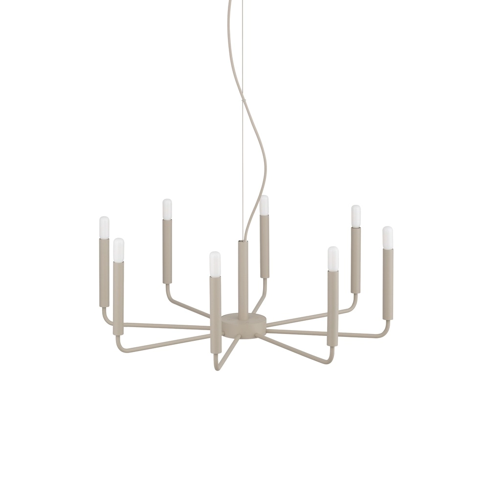 Lustre moderne Orto brun sable Ø 73cm Lyora 5903139125253