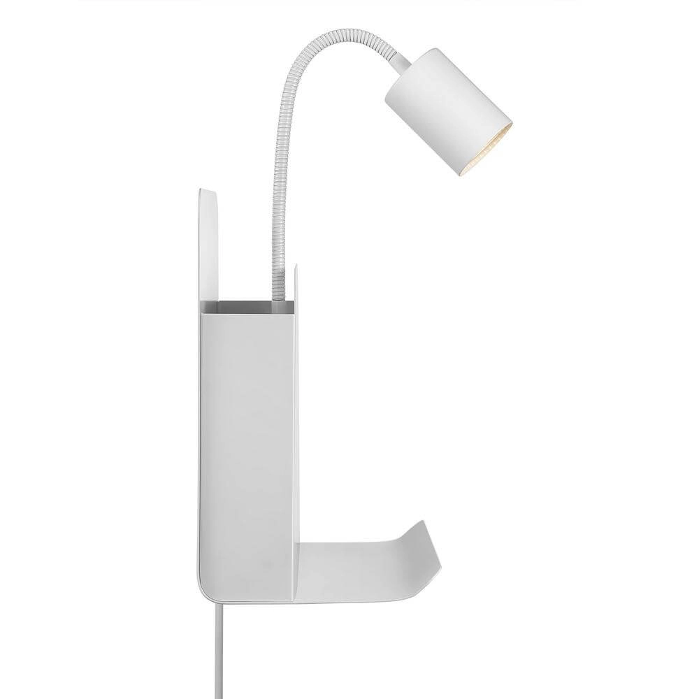 Applique murale blanche Roomi avec connexion USB Nordlux 5704924005657