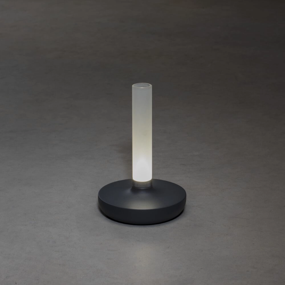 Lampe de table rechargeable Biarritz anthracite KonstSmide 7318308273730