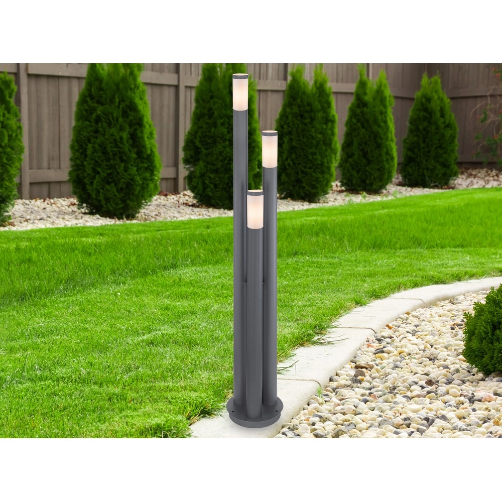 Lampe de jardin à 3 lumières Boston anthracite Globo 9007371414727