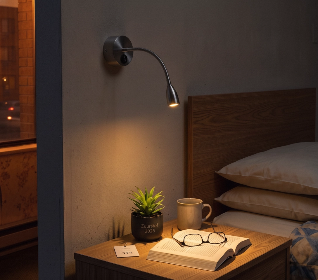 Lampe de chevet Flex chrome