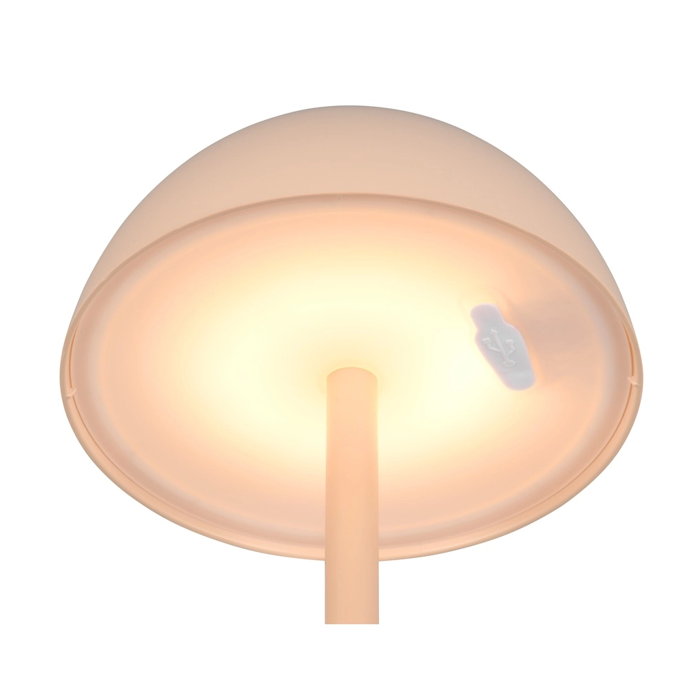 Lampe de table Ricardo brun sable Ø 13.5cm Trio 4017807606195