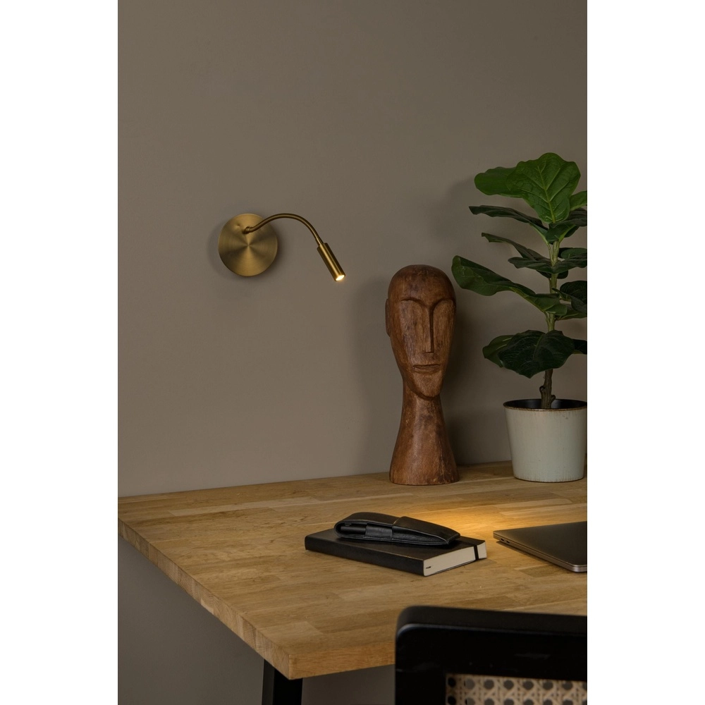 Lampe murale rechargeable Jolijn Lampe de chevet dorée