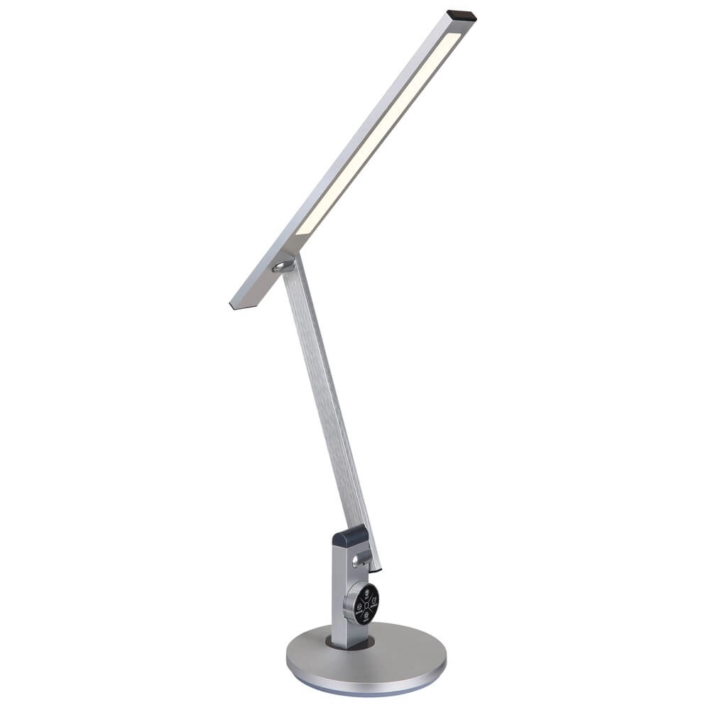 Lampe de bureau Solana gris argenté