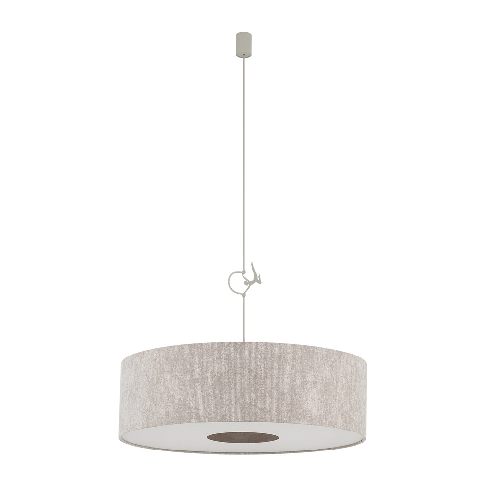 Lampe suspendue Cedro brun sable Ø 65cm Lyora 5903139116664