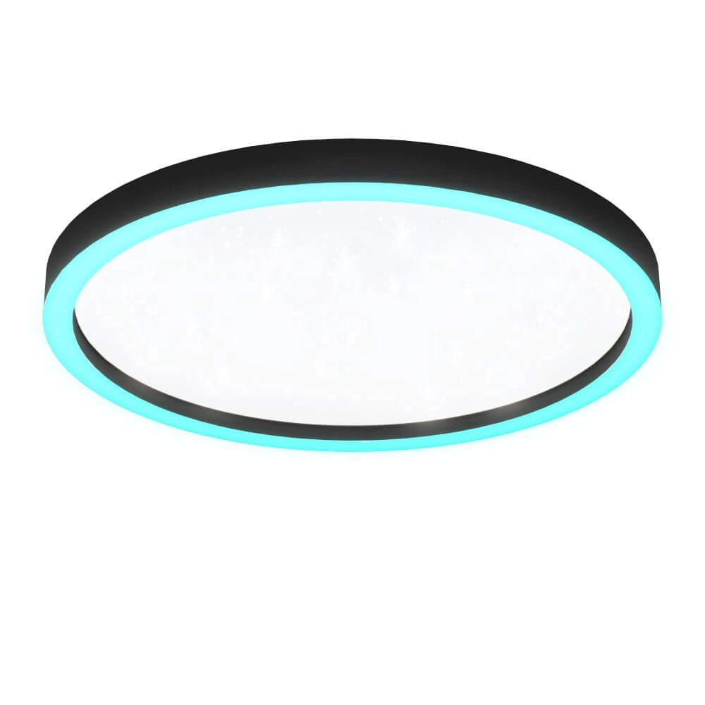 Plafonnier Zigbee Montemorelos-Z Ø 57cm noir Eglo 9008606243846