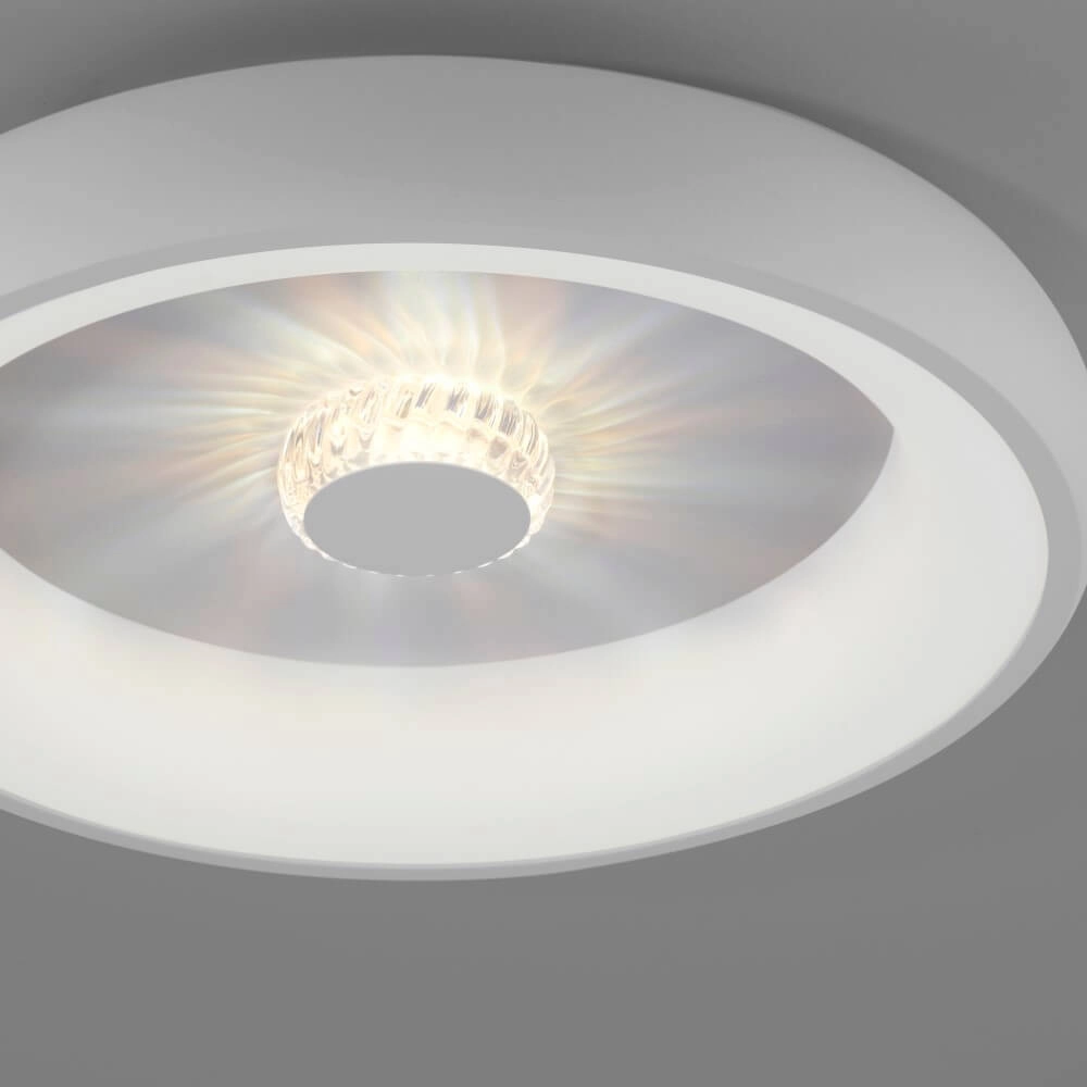 Plafonnier rond Vertigo blanc Ø 46,5cm Just Light 4043689994709