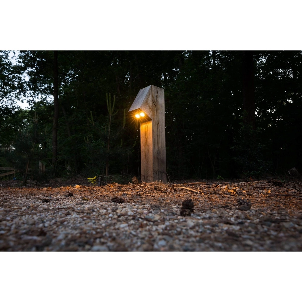 Éclairage de chemin en bois Peri 100 Chêne - 10x10x50 - 2700K Timberlab 8716803513969