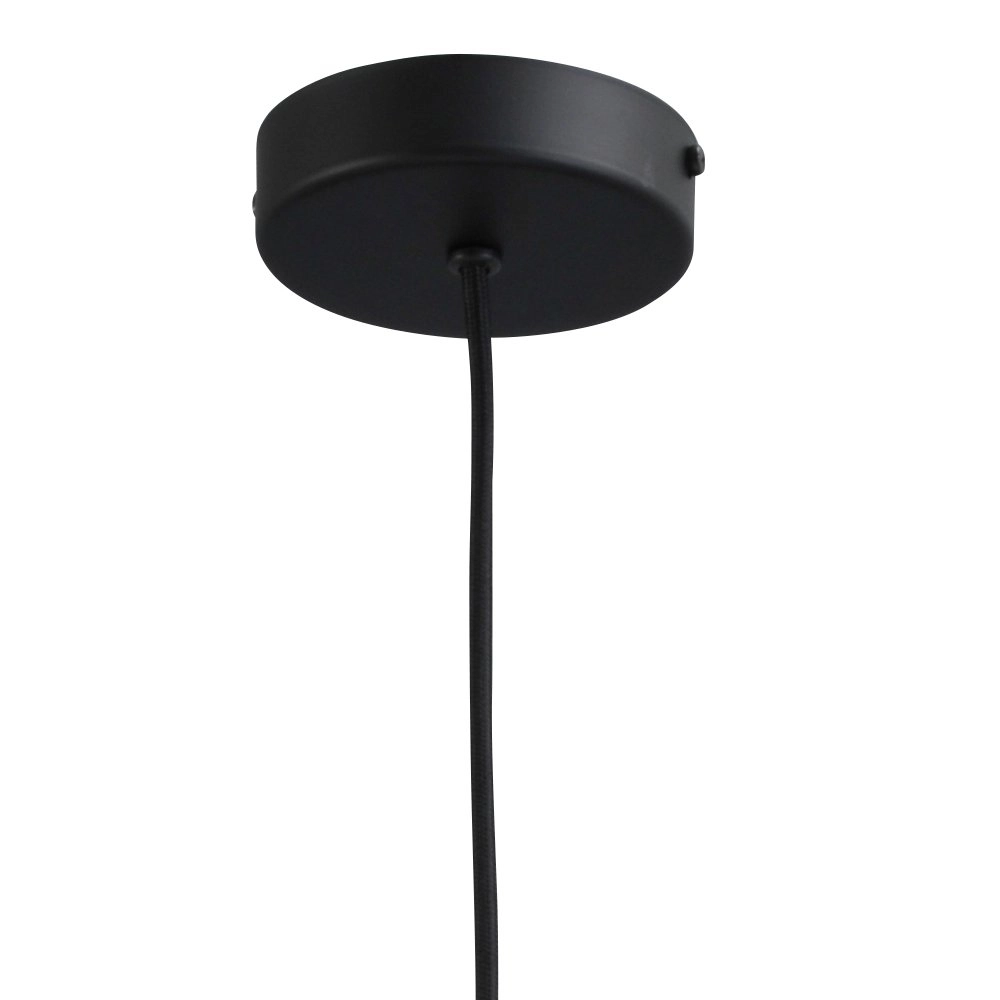 Lampe suspendue noire Bounty avec verre rond Masterlight 8718121248431