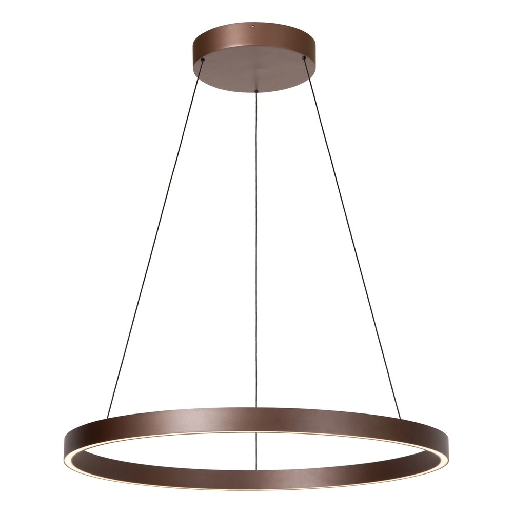 Lampe pendante de conception Liane brun rouille Ø 80cm