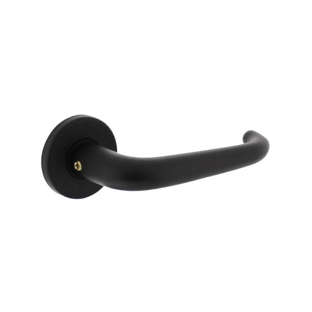 Poignée Cue aluminium noir Ø 5cm