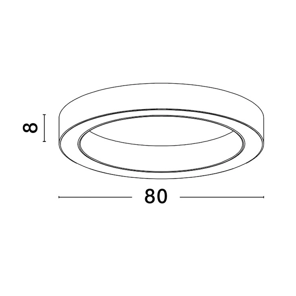Plafonnier Morbido blanc Ø 80cm Lyora 5212017438607