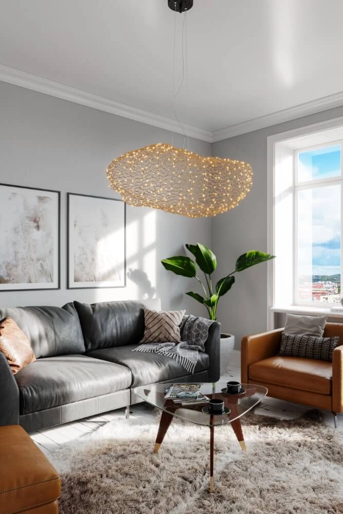 Lampe suspendue Hayden or 50cm By Rydéns 7391741012609