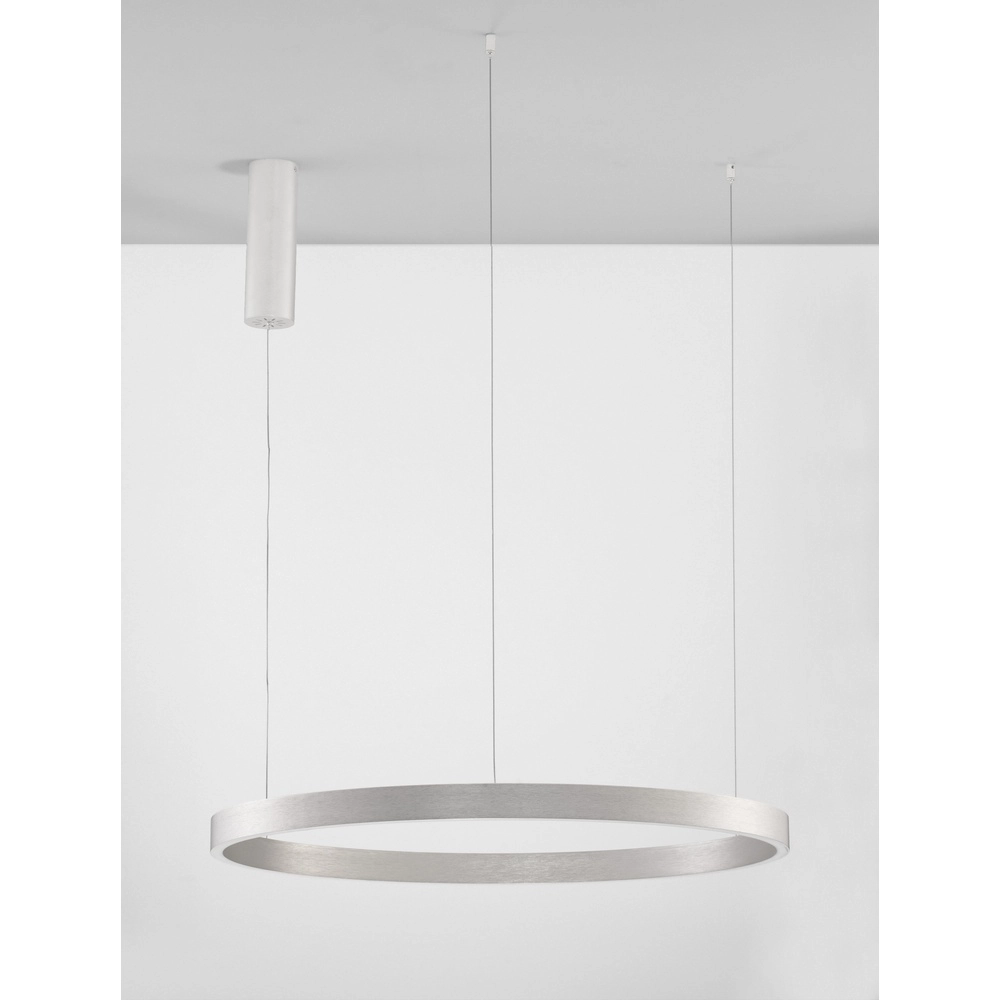 Suspension design Elowen gris argenté Ø 80cm Lyora 5212017439116