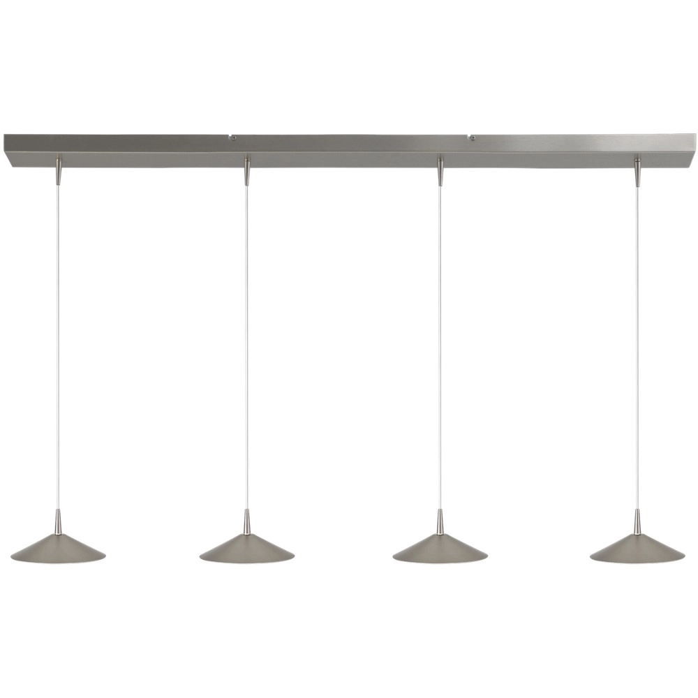 Lampe suspendue à 4 lumières Ceppo nickel Ø 18cm