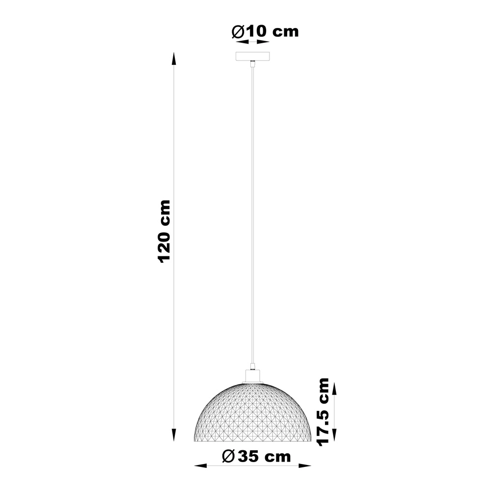 Lampe pendante simple Selma brun sable Globo 9007371589104