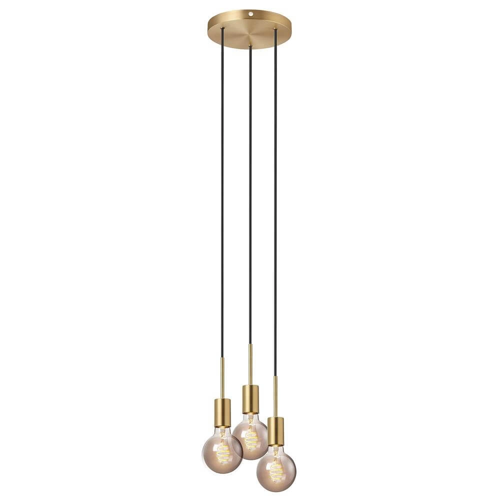 Suspension 3 lumières Paco laiton Nordlux 5704924005244