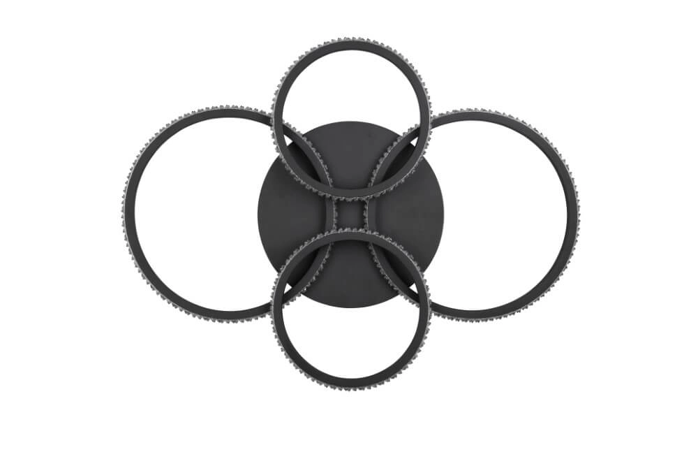 Plafonnier design Cires noir Trio 4017807600964