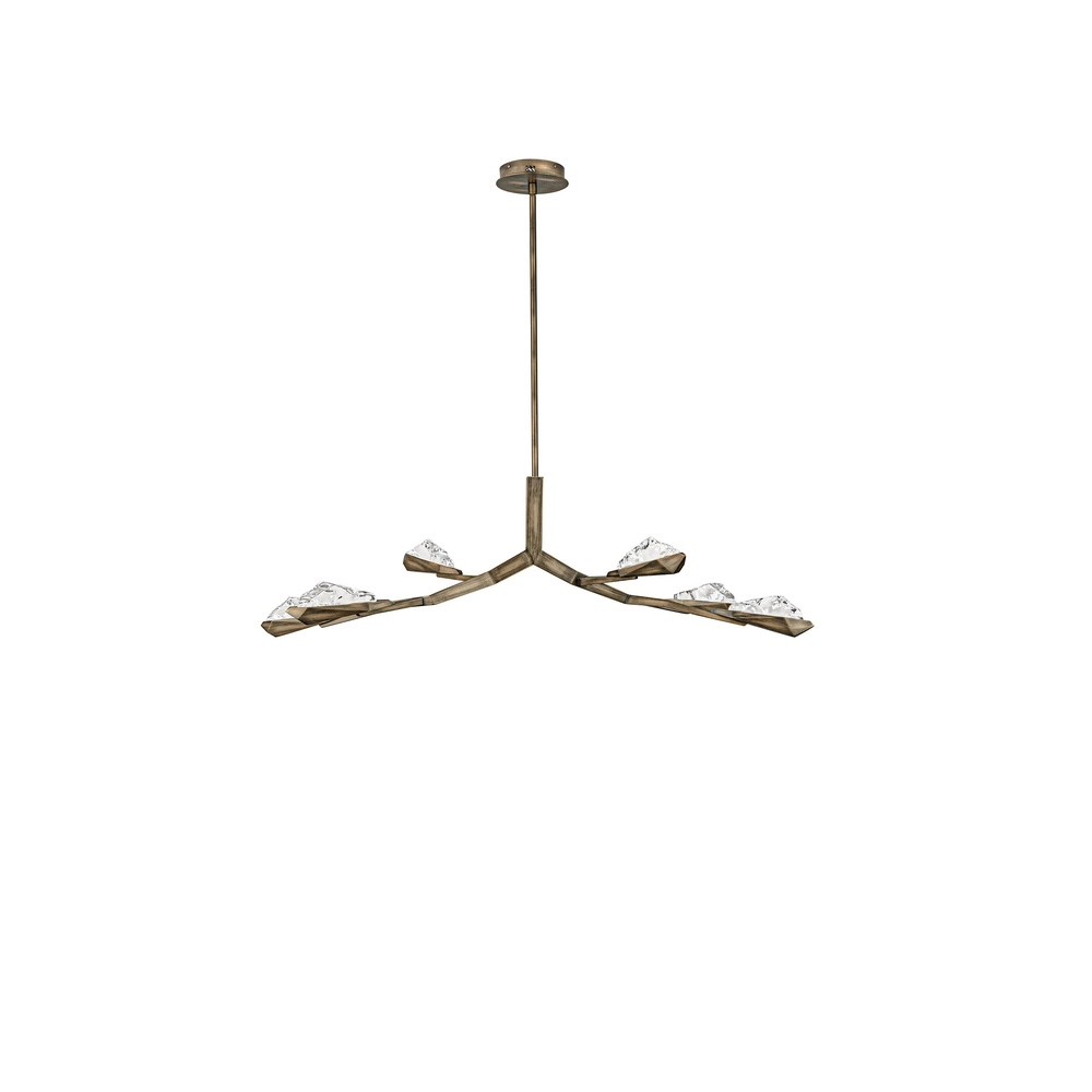 Lampe pendante ancienne Greta Laiton ancien 137,5 cm Lyora 5212063500334