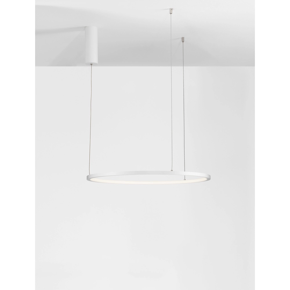 Suspension ronde Tarquin blanc Ø 60cm Suspension ronde Tarquin blanc Ø 60cm