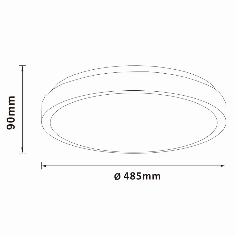 Plafonnier en nickel Livius avec blanc Ø 48,5cm Brilliant 4004353426483