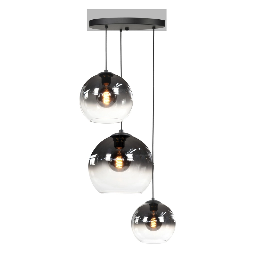 Suspension Fantasy 3 Verre fumé et transparent Suspension Fantasy 3 Verre fumé et transparent