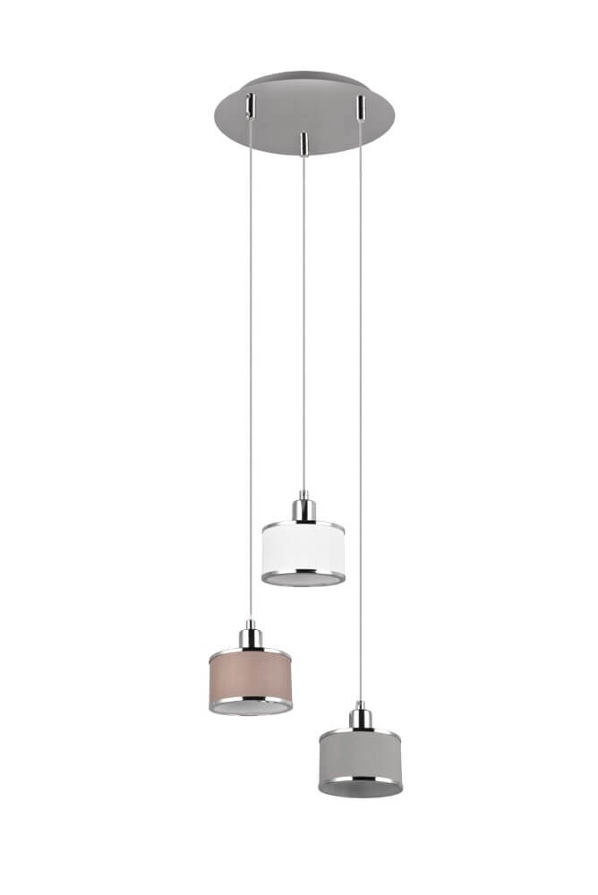 Lampe suspendue 3 lumières Kaprun rond Ø 29cm Trio 4017807581164
