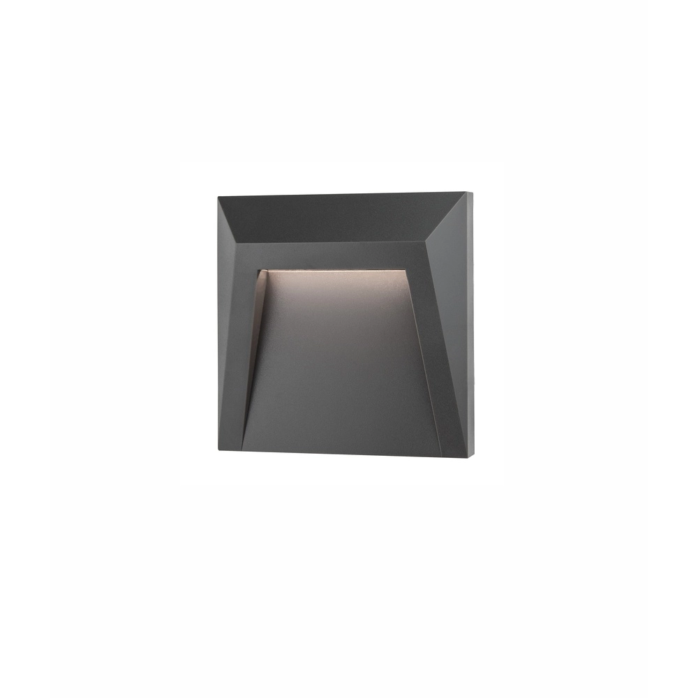 Applique murale carrée Luton 12,5 cm gris Lyora 5212017411129